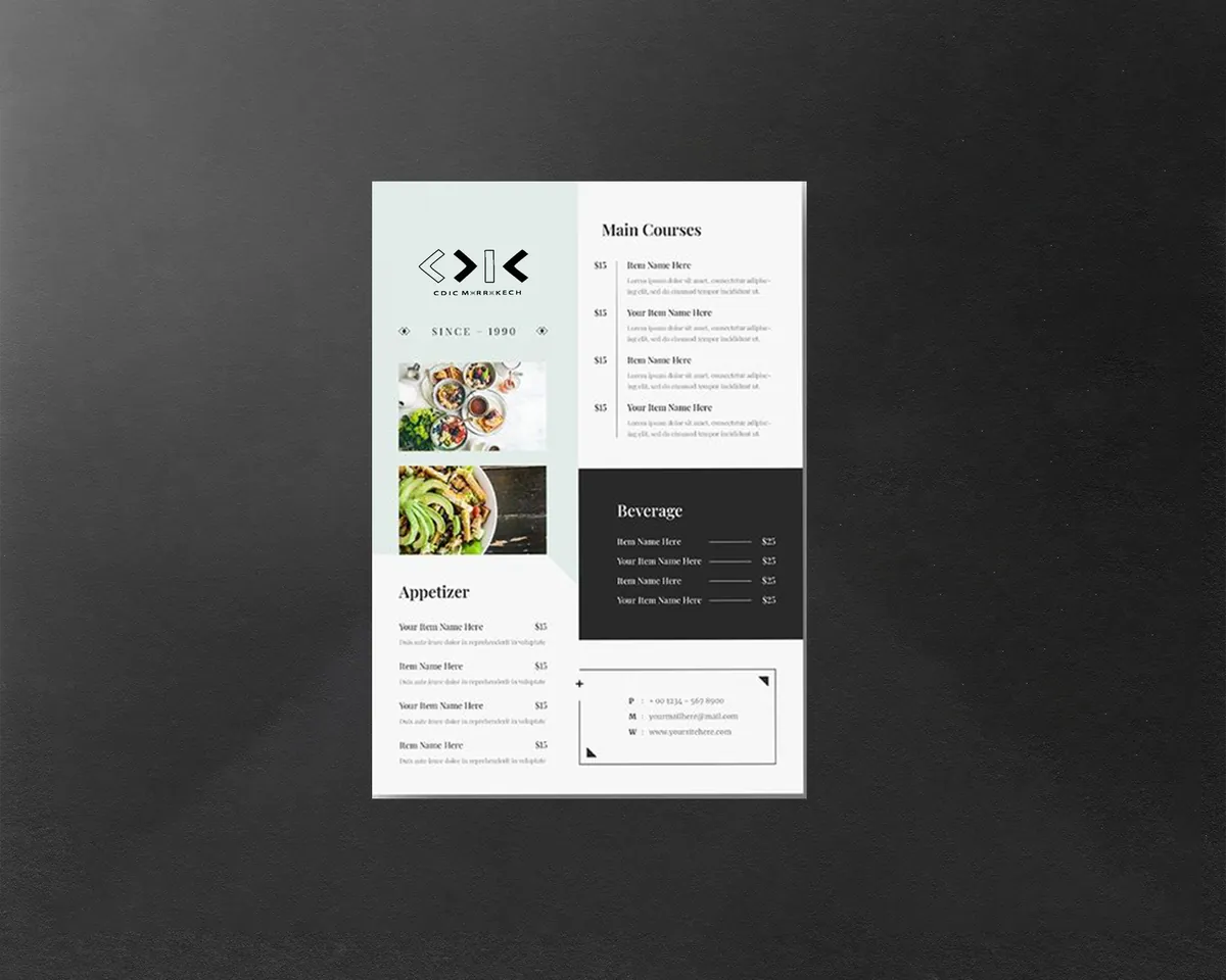 Supports restaurant